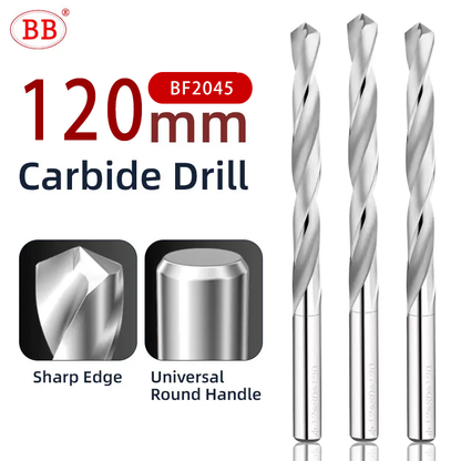 BB 120mm Length Carbide Drill Machine Drilling Hole Making for Aluminum Wood Plastic(12.1~20.0mm)