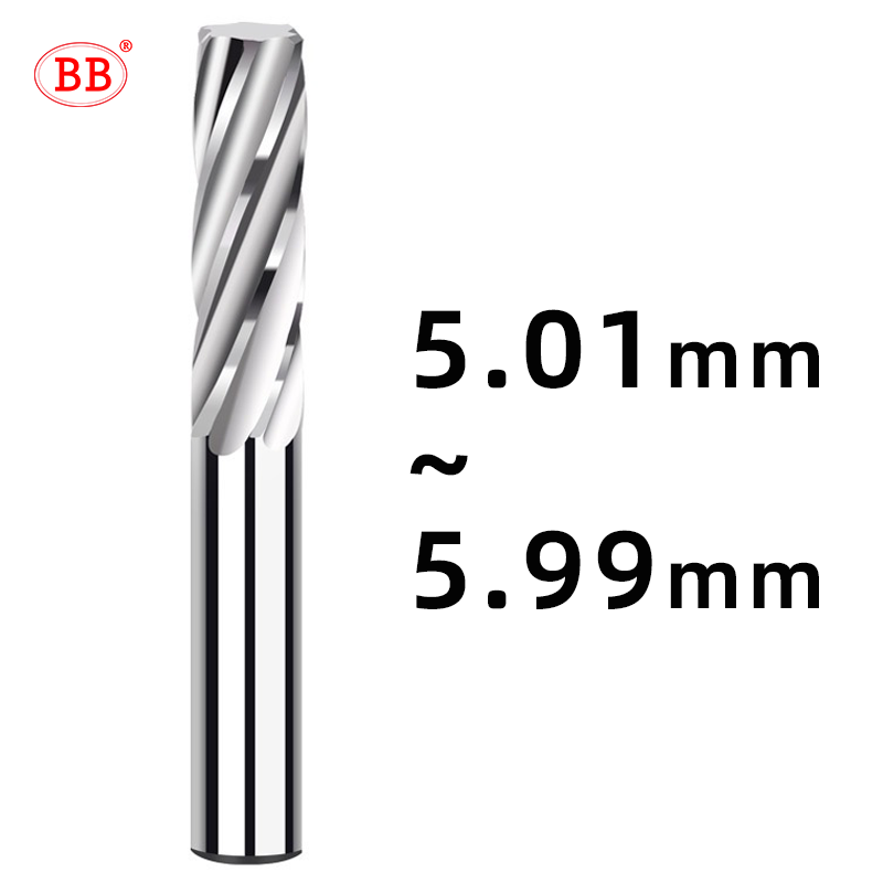 BB Carbide Reamer (5.01-5.99mm) Spiral Flute-BF2045