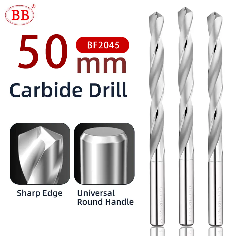 BB 50mm Length Carbide Drill Machine Drilling Hole Making for Aluminum Wood Plastic