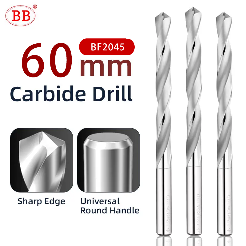 BB 60mm Length Carbide Drill Machine Drilling Hole Making for Aluminum Wood Plastic