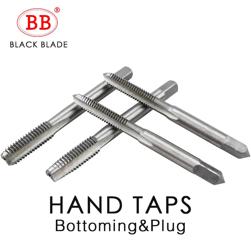 Thread Tap Machine Hand HSS Straight Spiral Flute Taper Plug Taps Manual M3 M4 M5 M6 M8 M20 Screw 10PCS