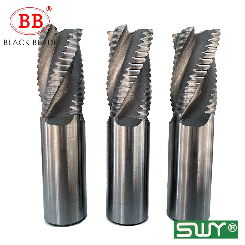 BB Roughing End Mill HSS Cutters 4 Flute 5mm to 45mm Saw Blade Metal Machining Inch & Iso 6mm 8mm 10mm 12mm 16mm