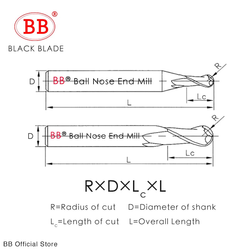 BB Ball Nose End Mill -BB2055