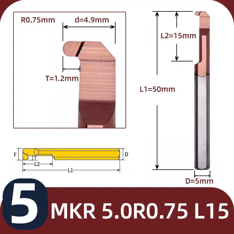 BB MKR Grooving Cutter