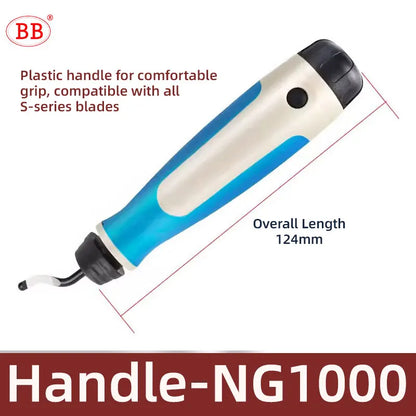 BB Deburr Tool Handle Manual HSS Deburring Metal Wood Plastic Aluminum Copper Steel Trimming Chamfer Blade BS1010