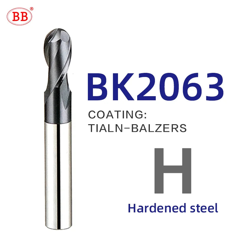 BB Ball Nose End Mill for Hard Steel-BK2063