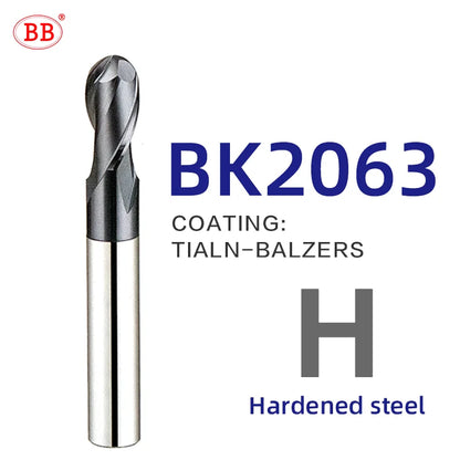 BB Ball Nose End Mill for Hard Steel-BK2063