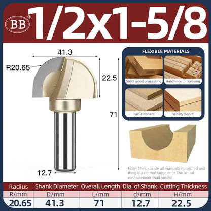 BB Half Round Router Bits