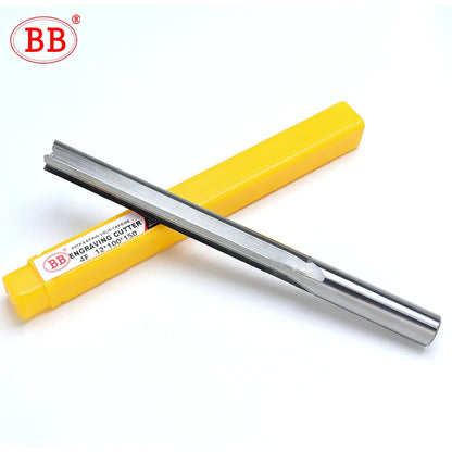 BB Straight End Mill 2 Flutes 4F 6F Slot Solid Carbide Milling Cutter 3.175 4 6 8 12 Shank CNC Engraving Router Bit MDF EVA Foam