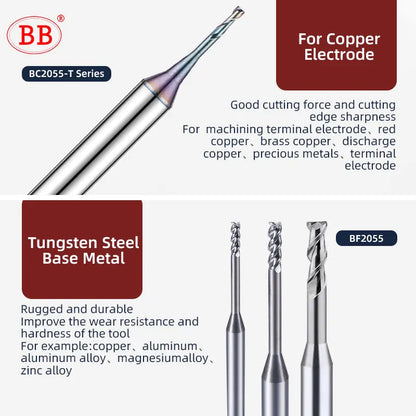 BB Micro & Long Neck End Mill-BF2055