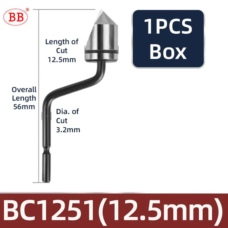 BB Deburr Tool Handle Manual HSS Deburring Metal Wood Plastic Aluminum Copper Steel Trimming Chamfer Blade BS1010