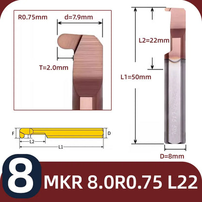 BB MKR Grooving Cutter