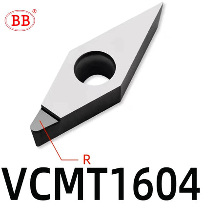 BB VCMT VBMT Insert Solid Carbide CNC Lath Tool Blade VCMT1604 VBMT1604 VCMT1103 for Steel Aluminum Alloy Stainless Steel