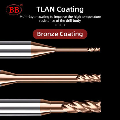 BB Corner Radius End Mill with Long Neck