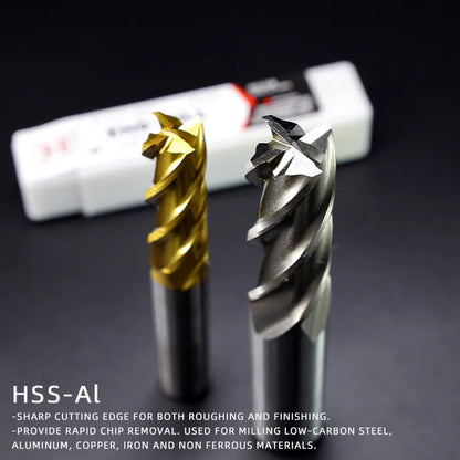 BB End Mills HSS 3 Flutes