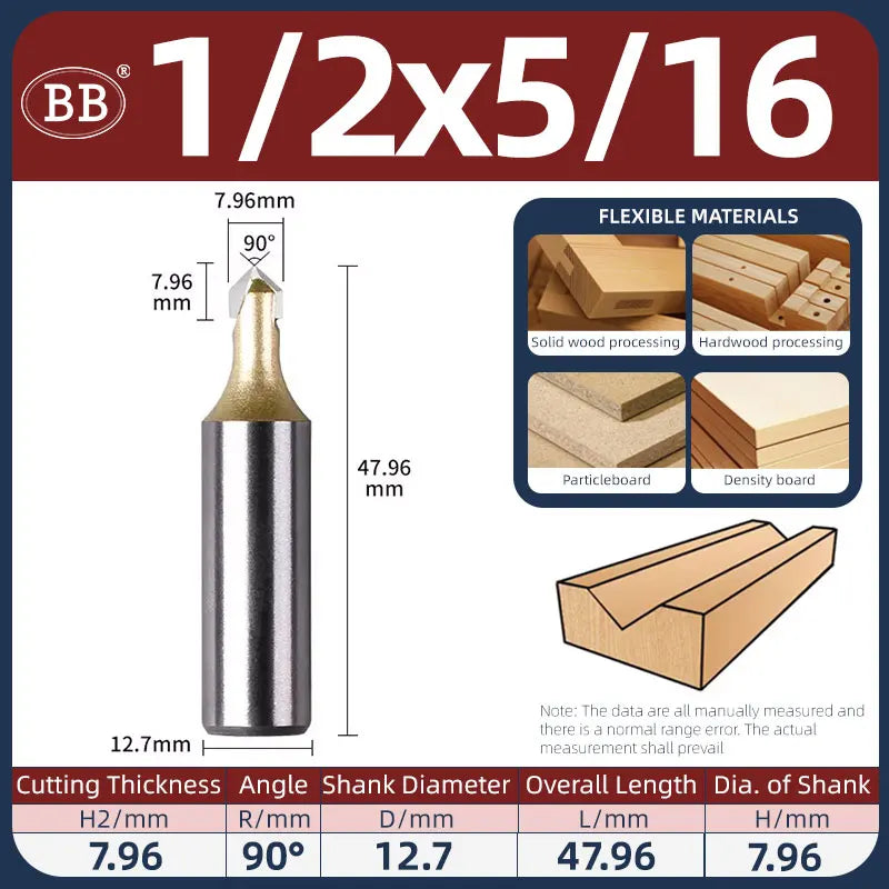 BB V Groove Slot Cutter Woodworking