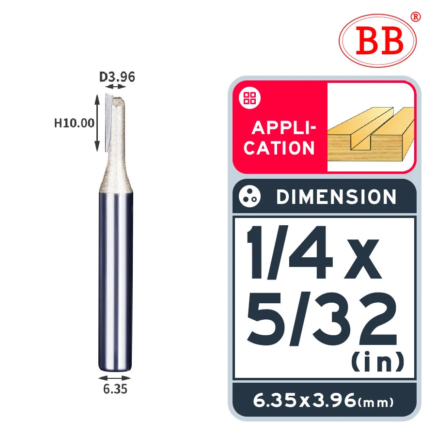 BB Straight Bit 1/4 1/2 Woodworking