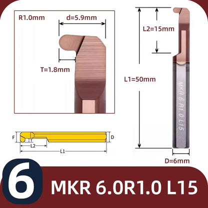 BB MKR Grooving Cutter