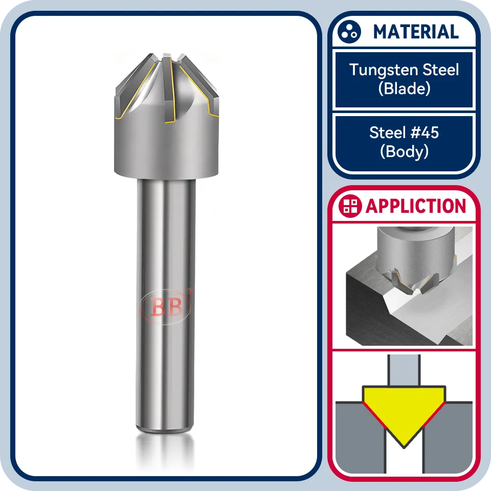 BB Countersink Drill with Brazing Carbide Blade