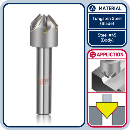 BB Countersink Drill with Brazing Carbide Blade