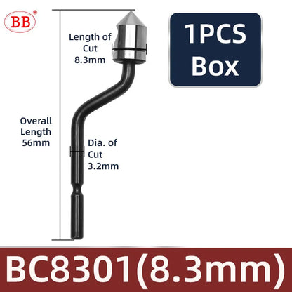 BB Deburr Tool Handle Manual HSS Deburring Metal Wood Plastic Aluminum Copper Steel Trimming Chamfer Blade BS1010