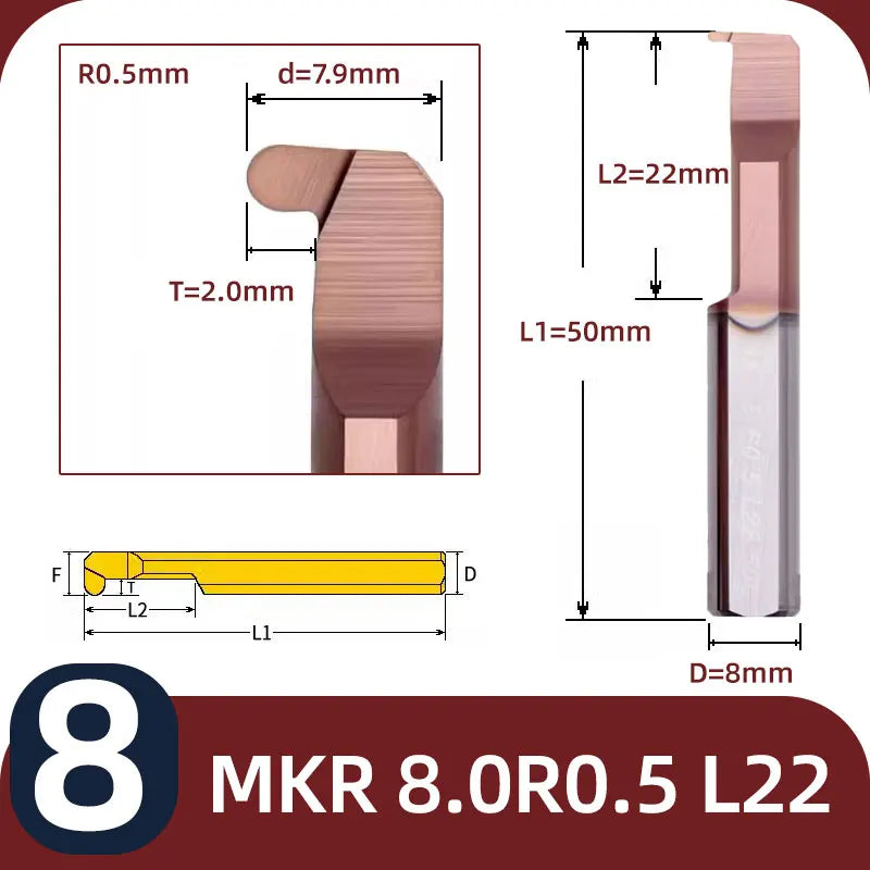 BB MKR Grooving Cutter