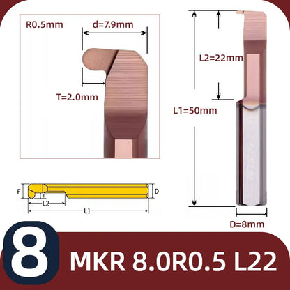 BB MKR Grooving Cutter