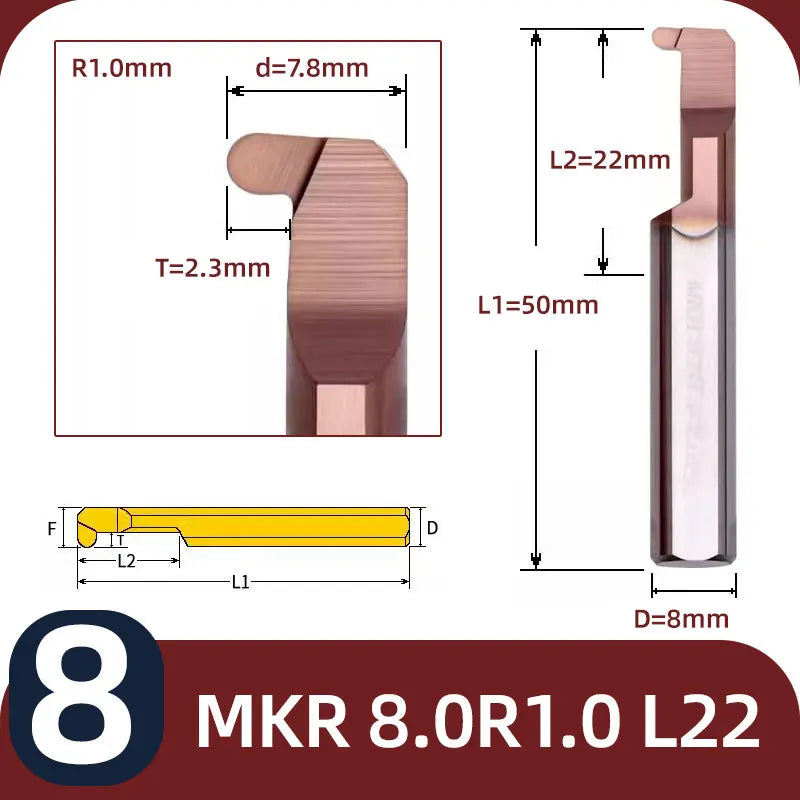 BB MKR Grooving Cutter