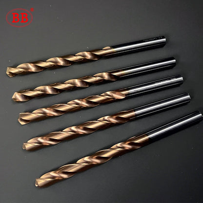 BB 80mm Length Coated Carbide Drill Machine Metal Hole Making Tool for Steel Stainless Steel(2.0~6.55mm)