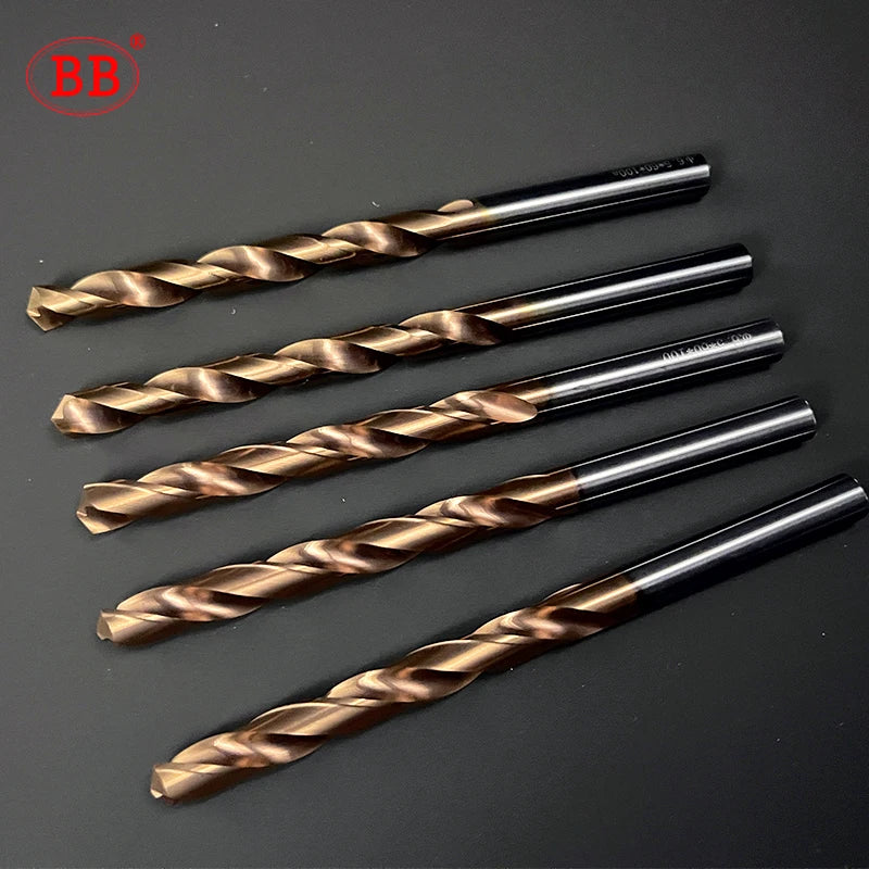 BB Coated Carbide Drill Machine Metal Hole Making Tool for Steel Stainless Steel(5.45~12.0mm)