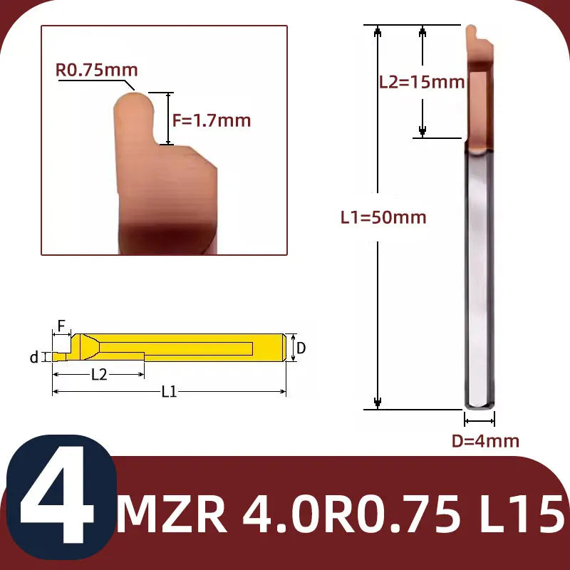 BB MZR Grooving Cutter