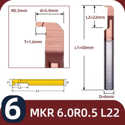 BB MKR Grooving Cutter