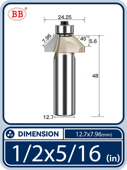 BB Bevel Cutter Chamfer Router Bit