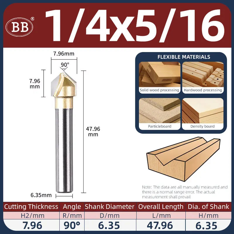 BB V Groove Slot Cutter Woodworking