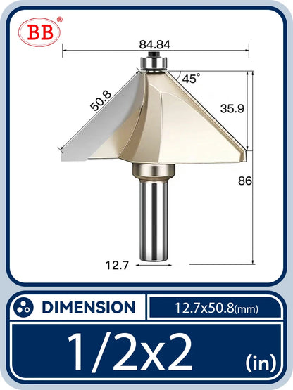 BB Bevel Cutter Chamfer Router Bit