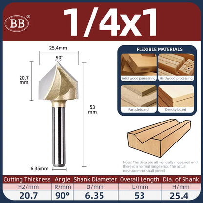 BB V Groove Slot Cutter Woodworking