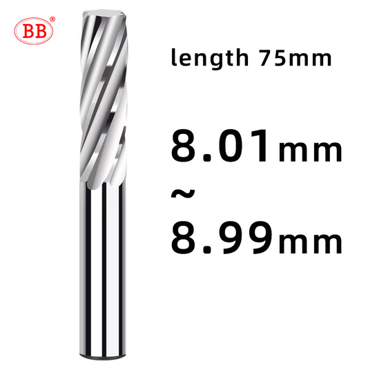 BB Carbide Reamer (8.01~8.99mm) Spiral Flute-BF2045